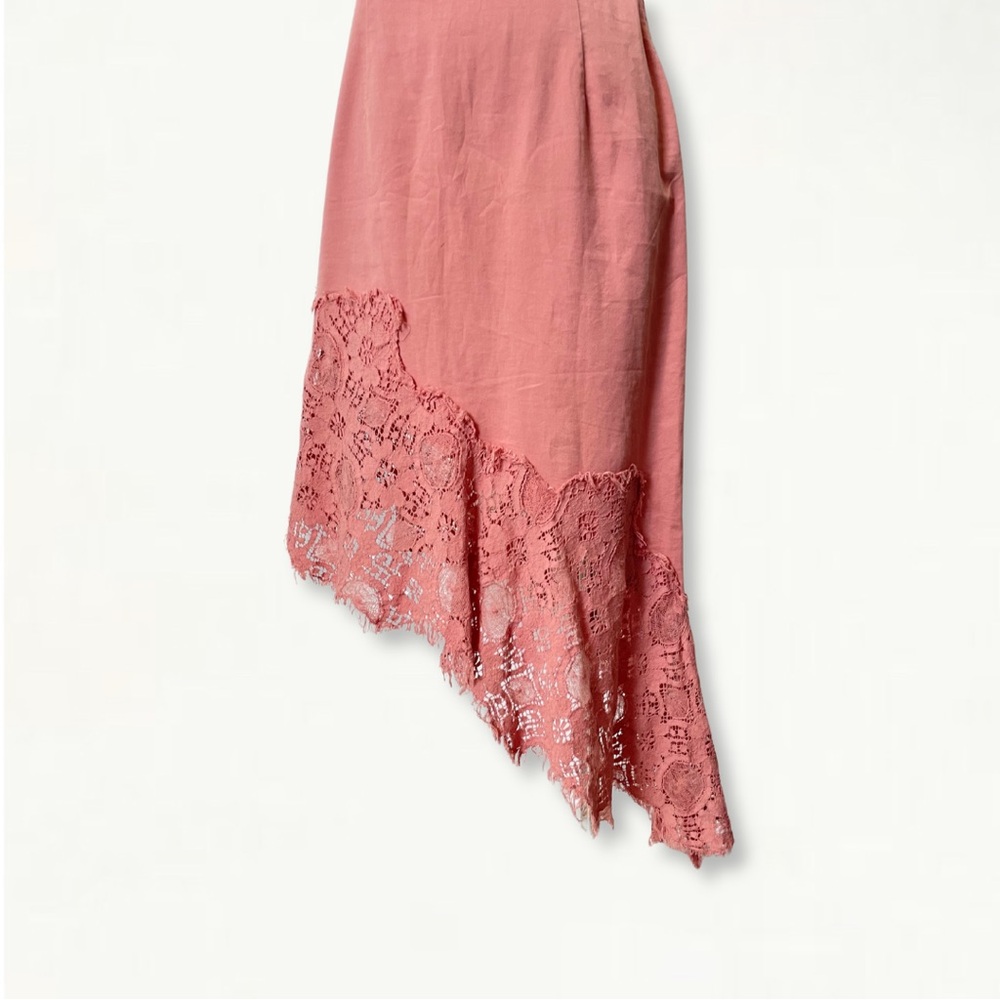 SOLD Vintage Y2K 2000s Moschino Jeans Asymmetrical Tattered Lace Dress - Picture 7 of 16